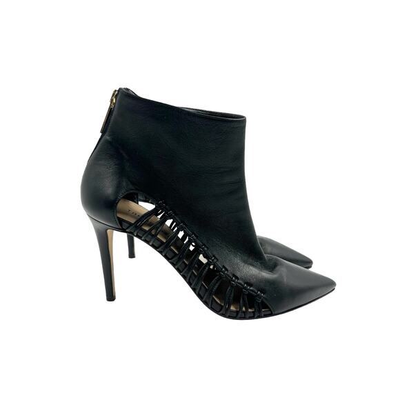 Tamara Mellon Womens Leather Braided Dom Pointed Toe Ankle Booties Size 38 - Picture 2 of 12